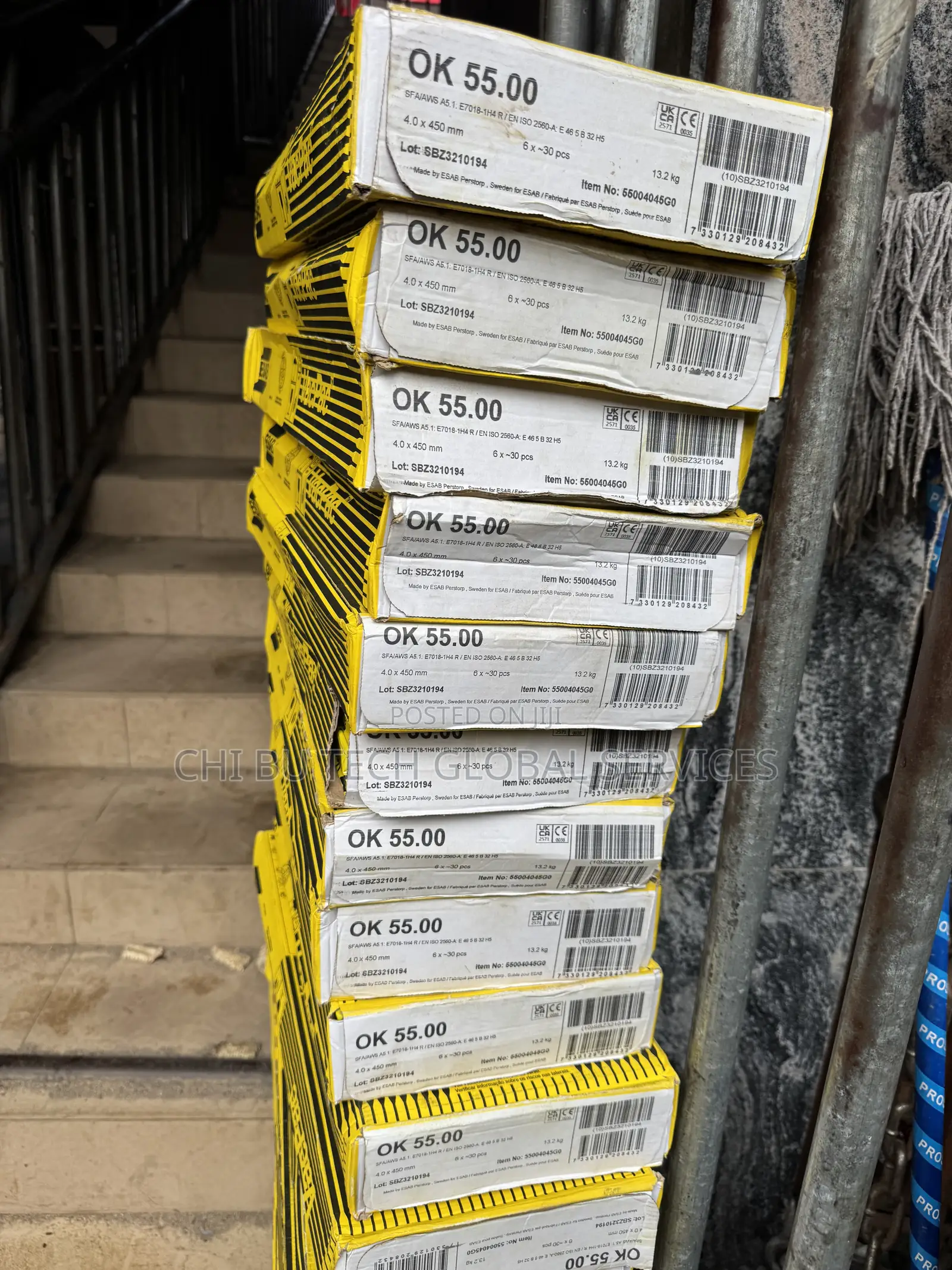 6 in Park Esab Vacpac Welding Electrodes