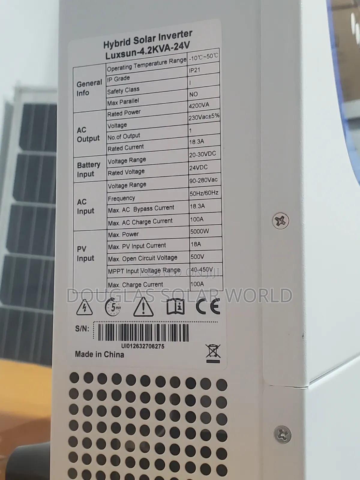Luxsun 4.2kva 24v Hybrid Solar Inverter