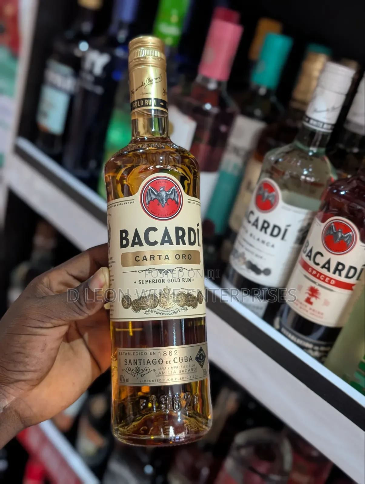 Bacardi Carta Oro Cartoon by ( 12 Bottles )
