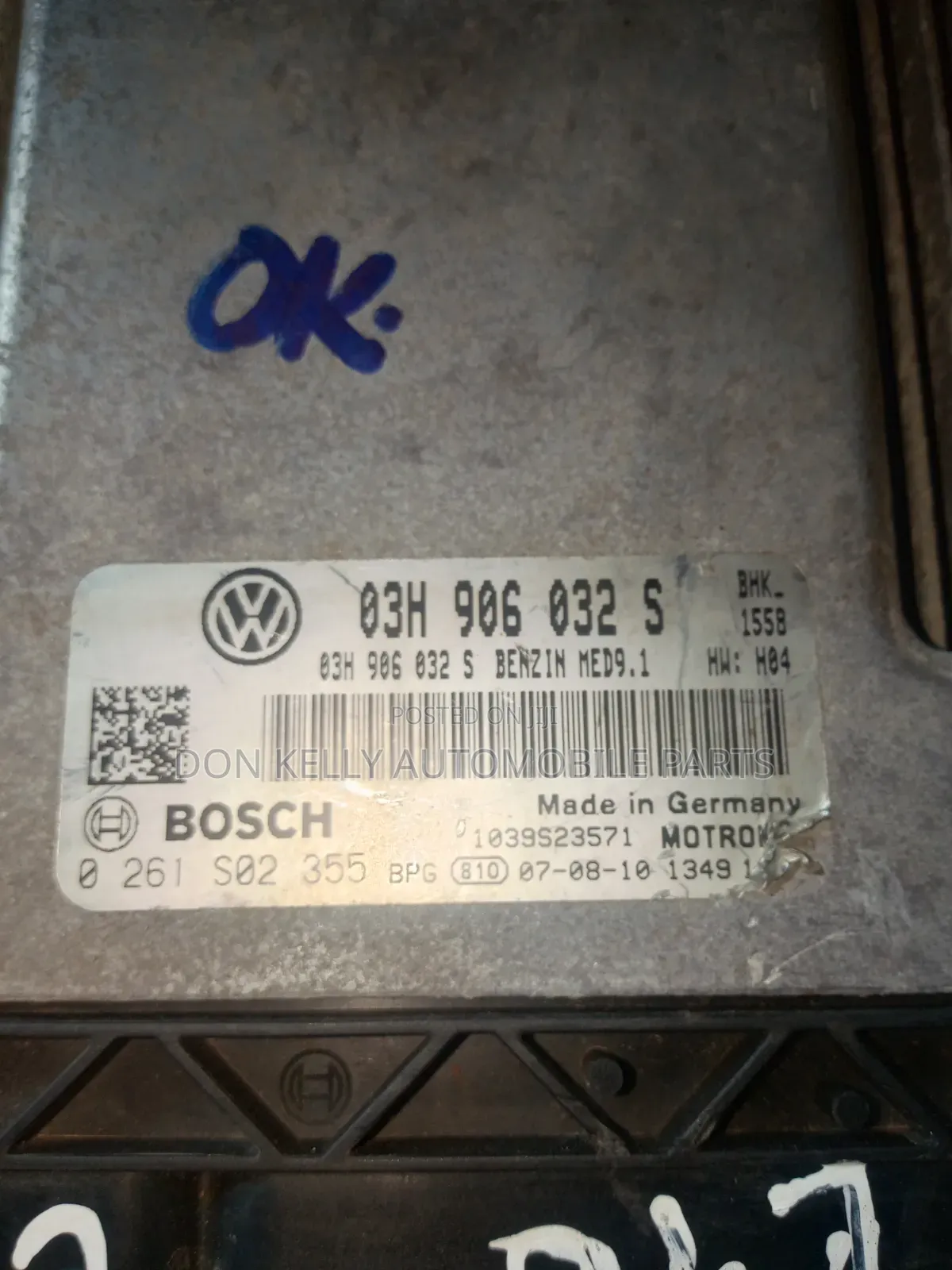 Volkswagen Touareg Engine Brain Box 2007 to 2010
