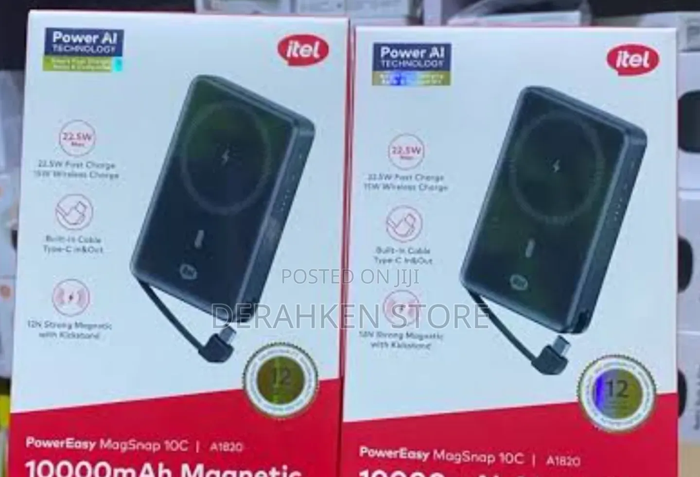 Itel Magsnap 10c Magnetic Power Bank – 10000mah Fast Wireless Charging
