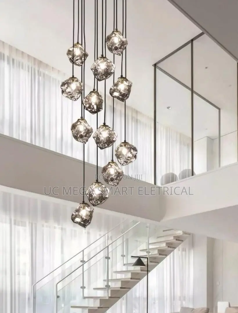 Modern Home Decor Led Lights Pendantlight Lampsforstaircasechandeliers