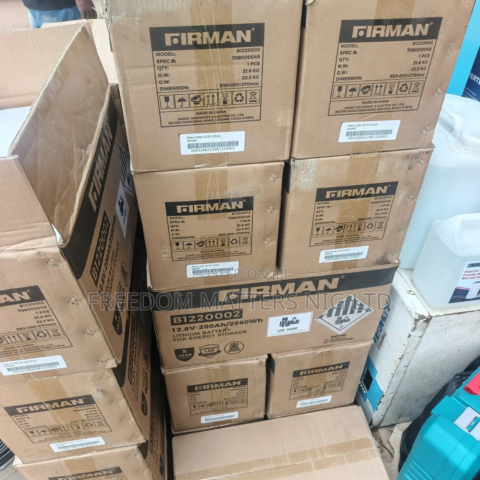 Firman 200 Ahm Lithium Battery 12v