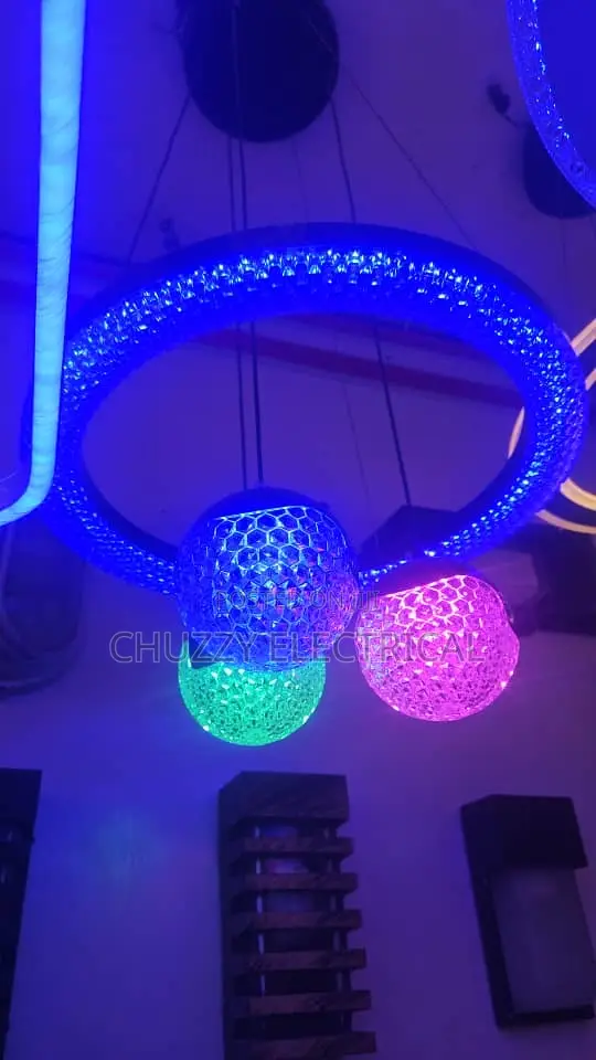 Led RGB Crystal Ball Chandelier