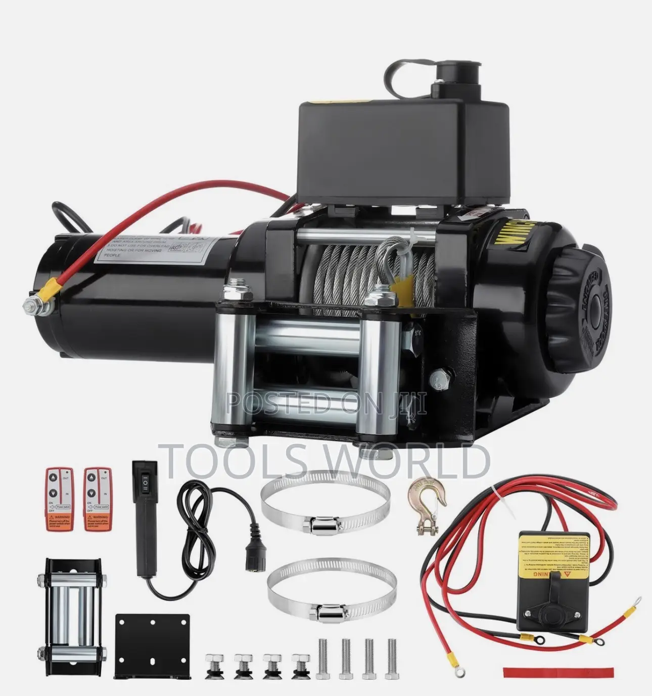 2 Ton Electric Winch 3000lb With 10m Synthetic Rope Wireless Remote