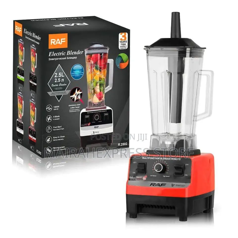 Raf
Raf Electric Blender, 2400 Watt, 2.5 Liter, 2st7