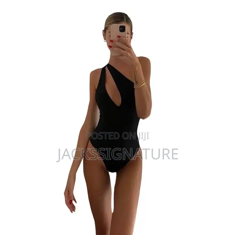 Black Cut-Out Bodysuit