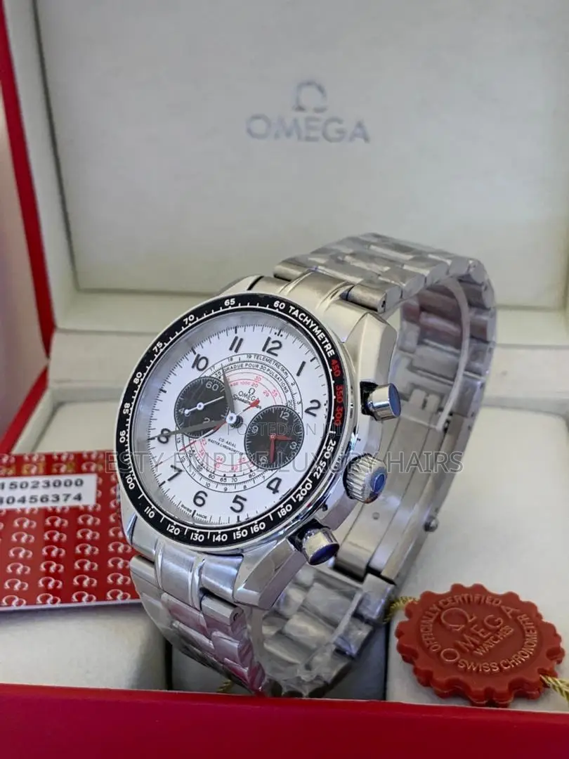 High Quality Omega Chronograph Silver Chain Wrist