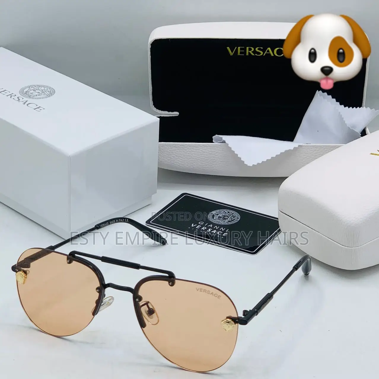 High Quality Luxury Unisex Versace Glasses