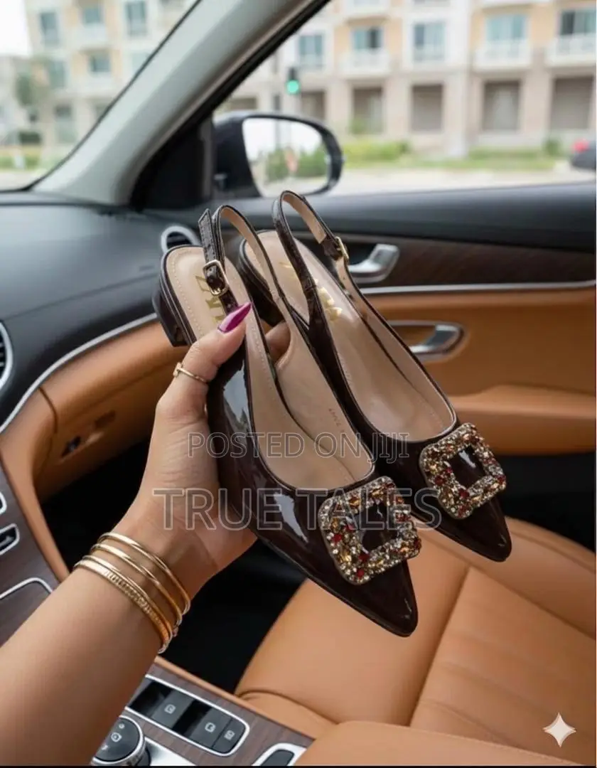 Classy Low Heel Sling Back Shoe Ugv