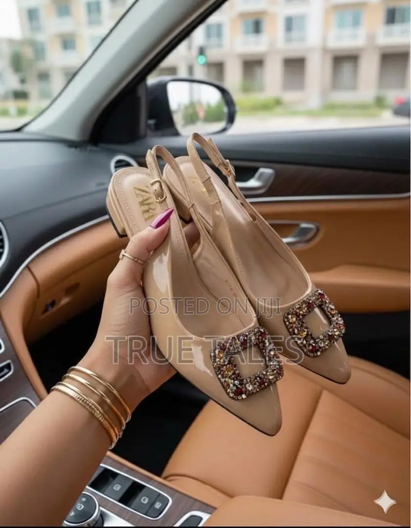 Classy Low Heel Sling Back Shoe Ugv