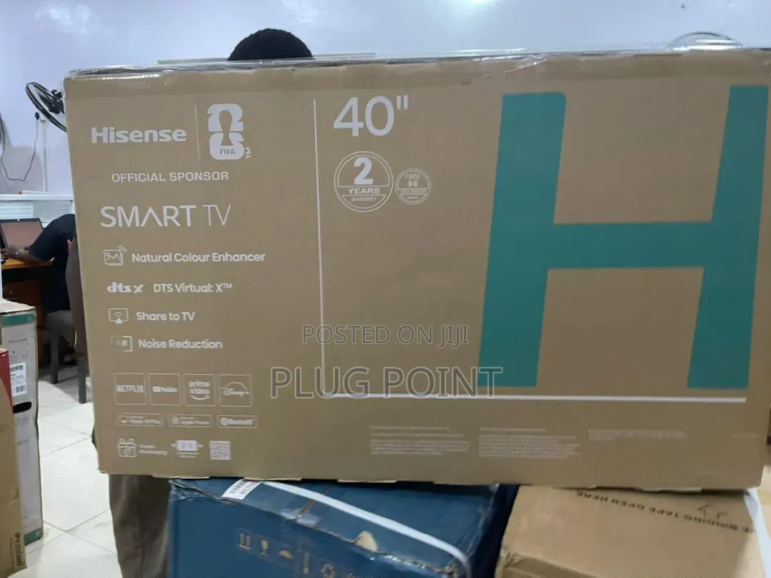 Hisense 40” Smart Television With Slim Design and Hd Resolution