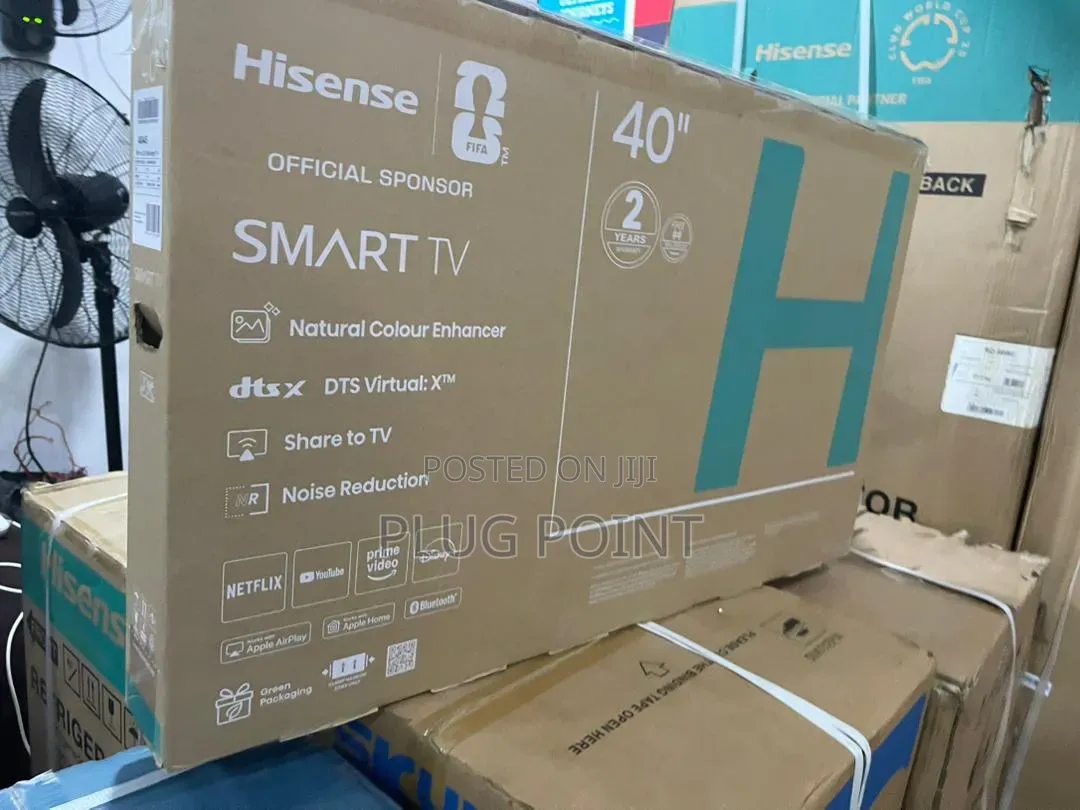 Hisense 40” Smart Television With Slim Design and Hd Resolution