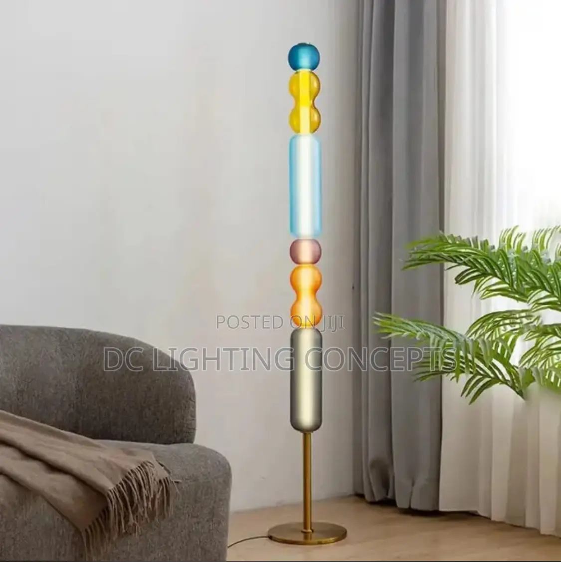 Nordic Prism Glass Floor Lamp.