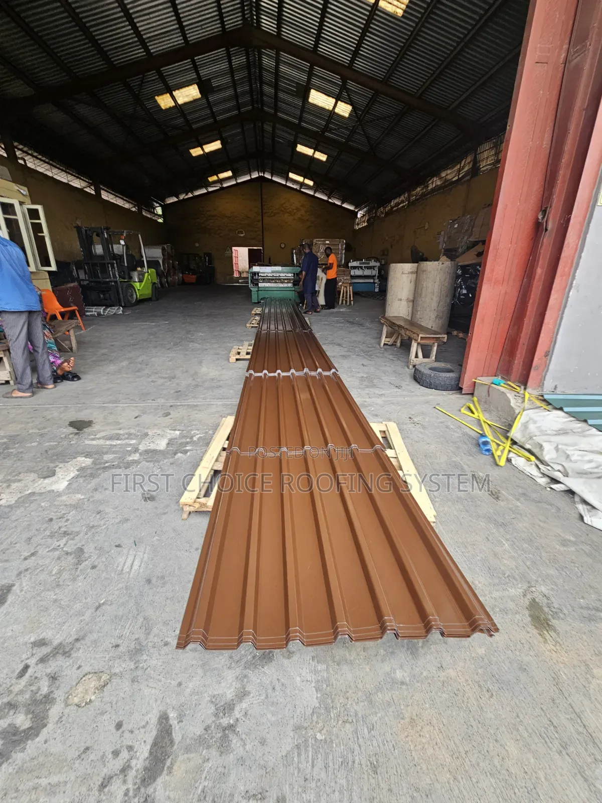 Oven Baked Pure Aluminium Roofing Sheets Long Sparn Design