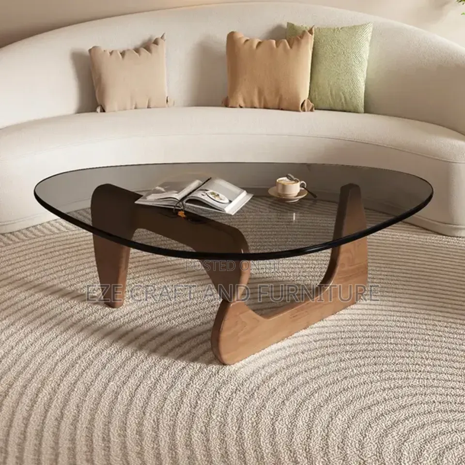 Modern Glass Wooden Center Table