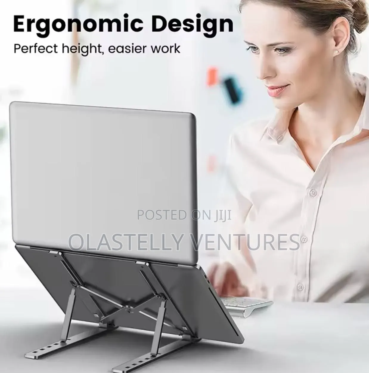 Adjustable Aluminum Alloy Laptop Stand Foldabletw At