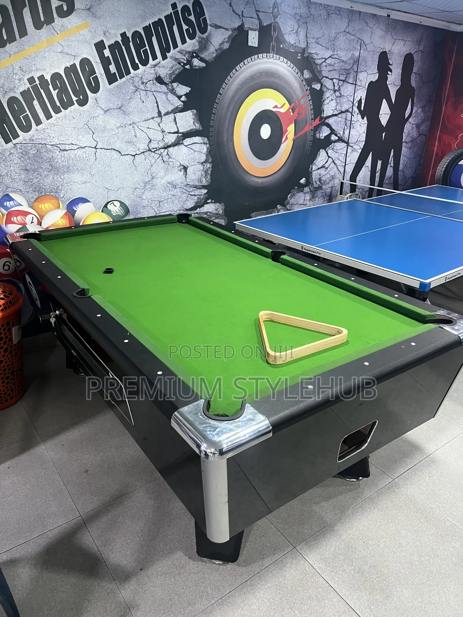 Premium British Coin Snooker Table