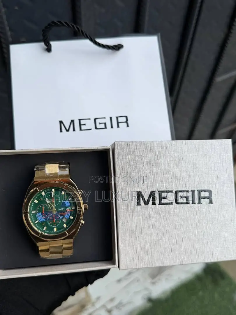 Megir Quality Men Chain Strap Wristwatch