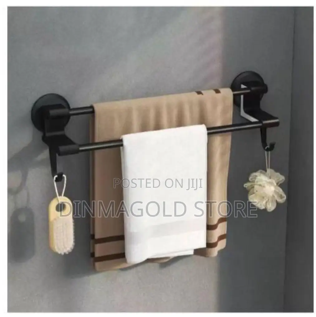 Punch Free Double Rail Towel Hanger