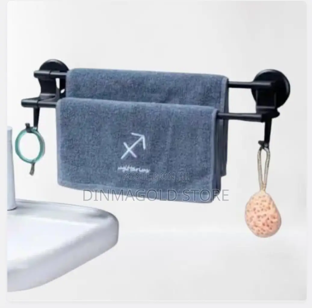 Punch Free Double Rail Towel Hanger