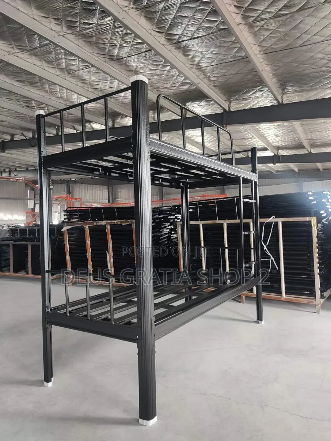 Imported Double Bunk Bed With Wooden Floor