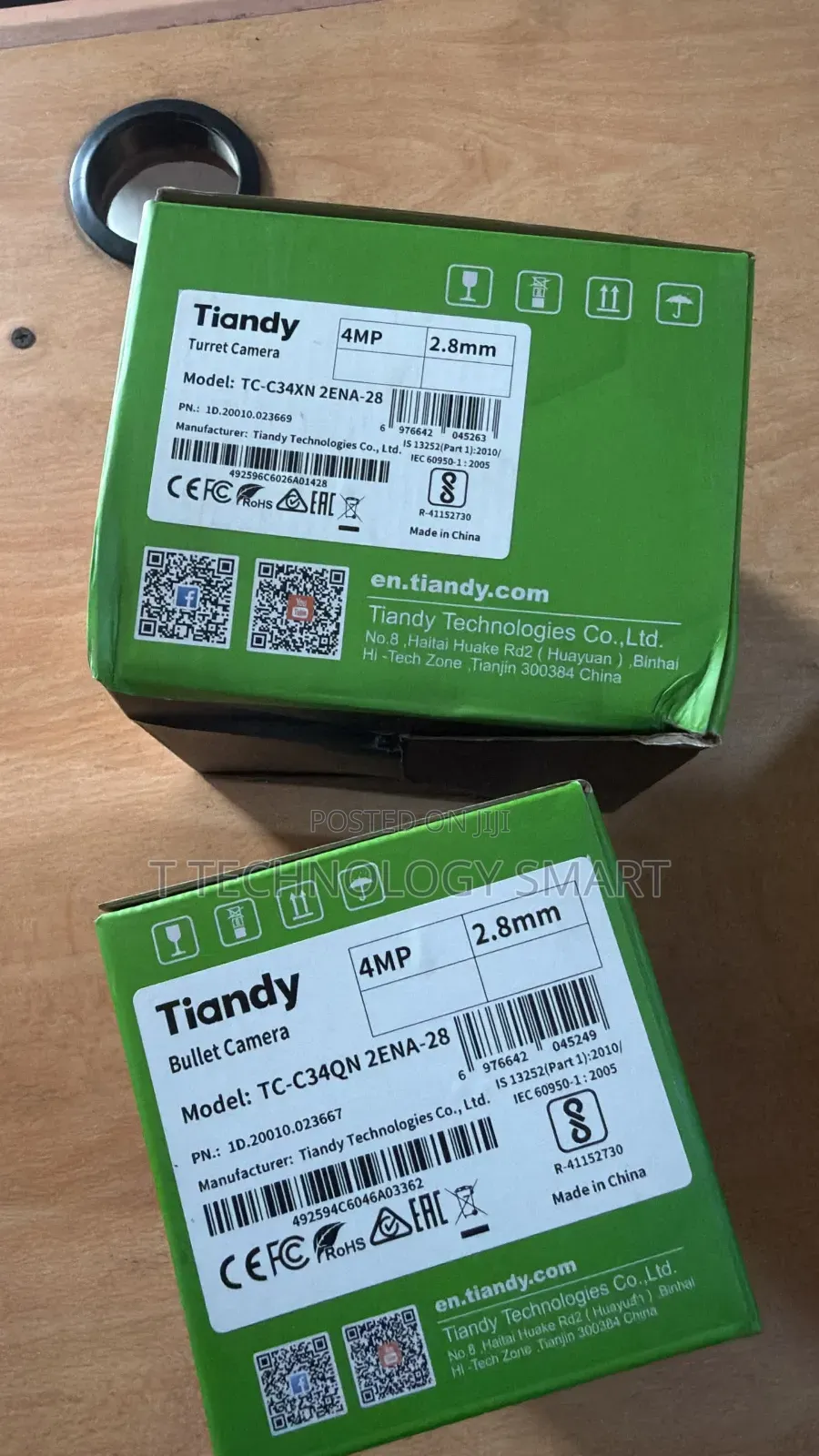 Original Tiandy Color Audio 4megal Pixel Ip