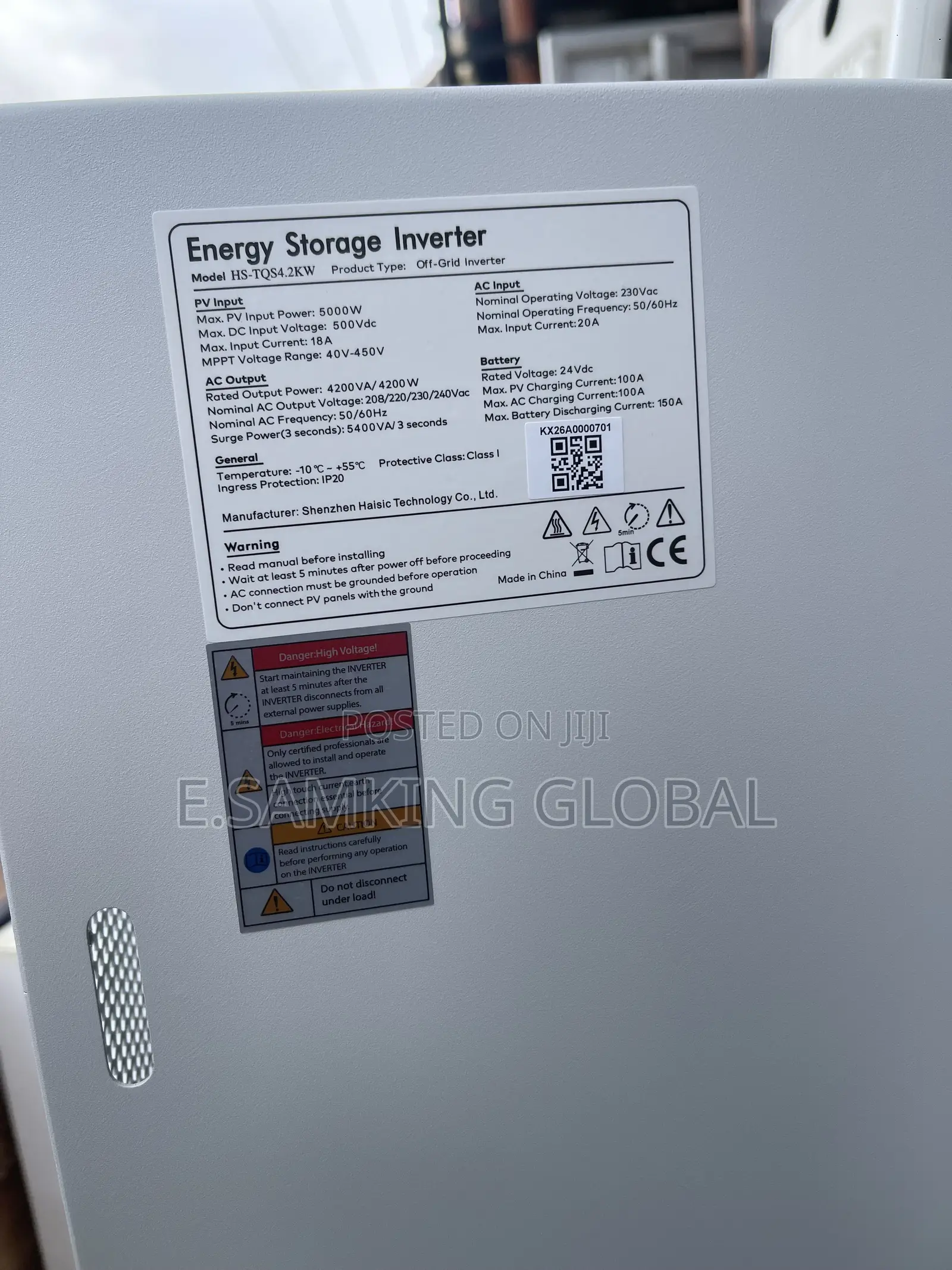 8kwh. Haisic All in One Solar System