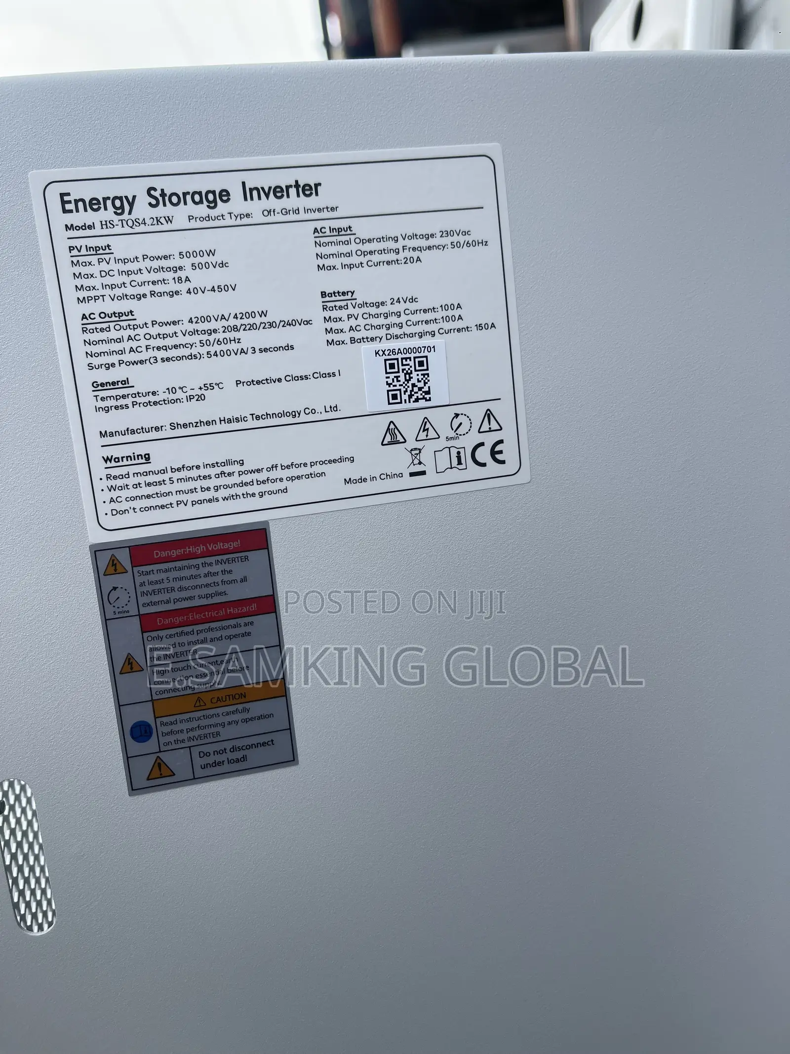 8 KWH Haisic All in One Solar System