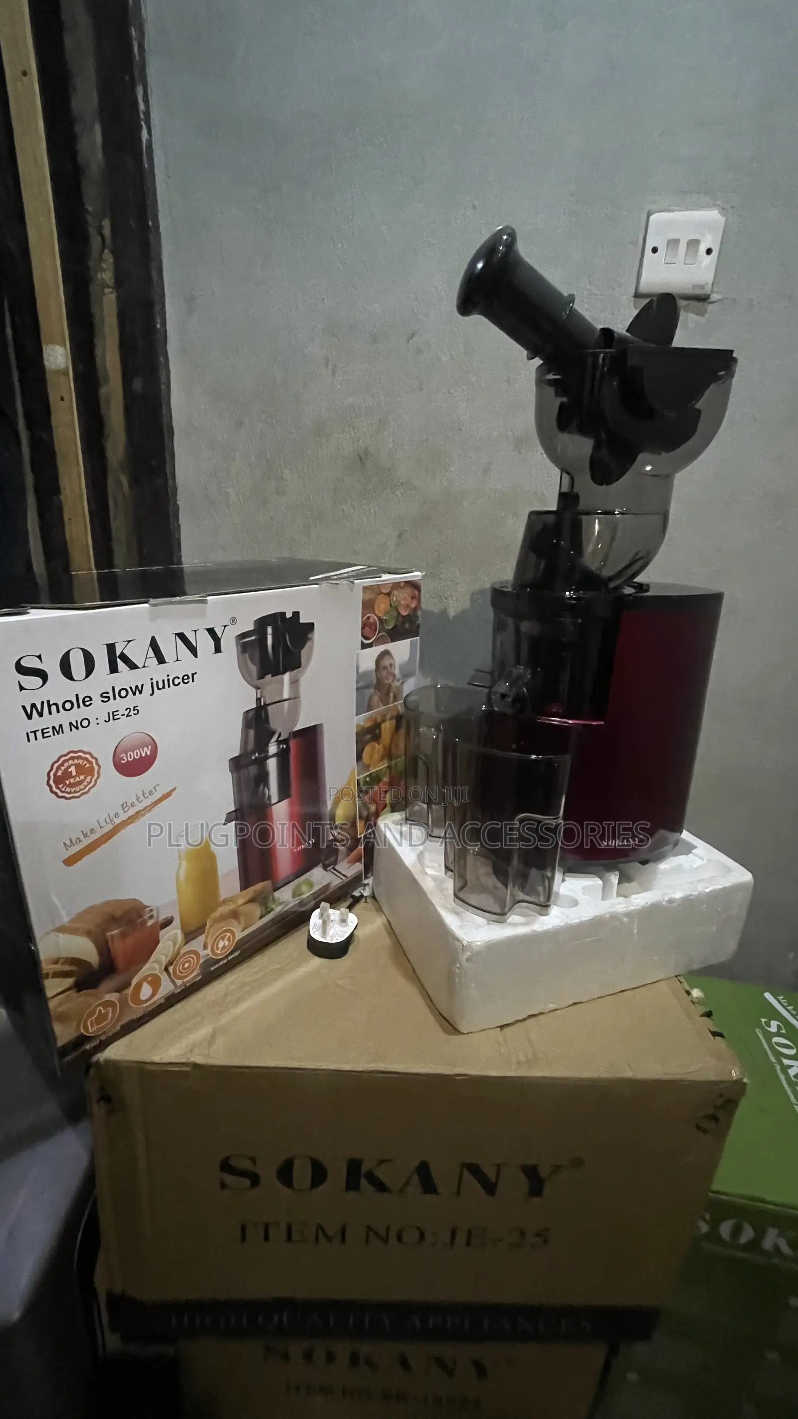 Sokany Juice Extractor Je-25 + Free Delivery Today Only