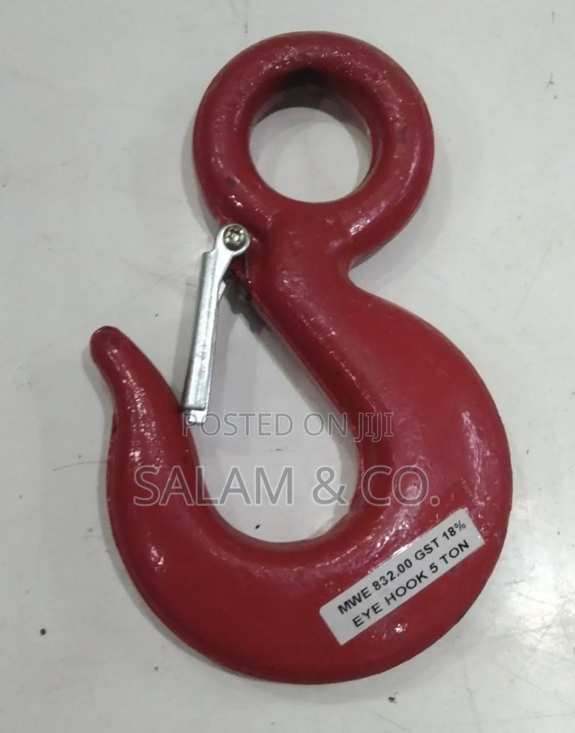 5 Ton Heavy-Duty Lifting Hook for Sling Wire, Crane Rigging Works