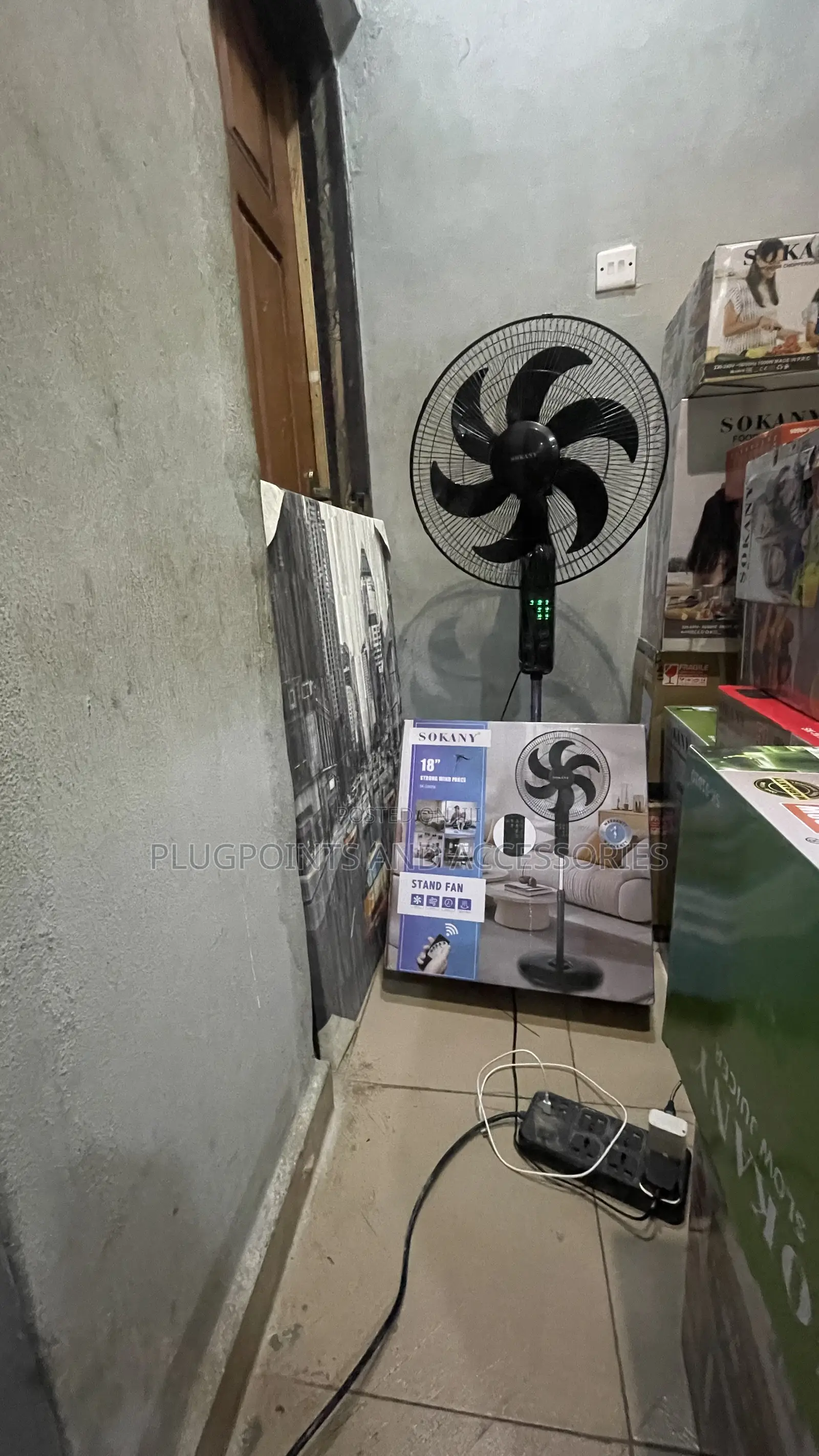 Sokany Electric Stand Fan With Remote Control 70w