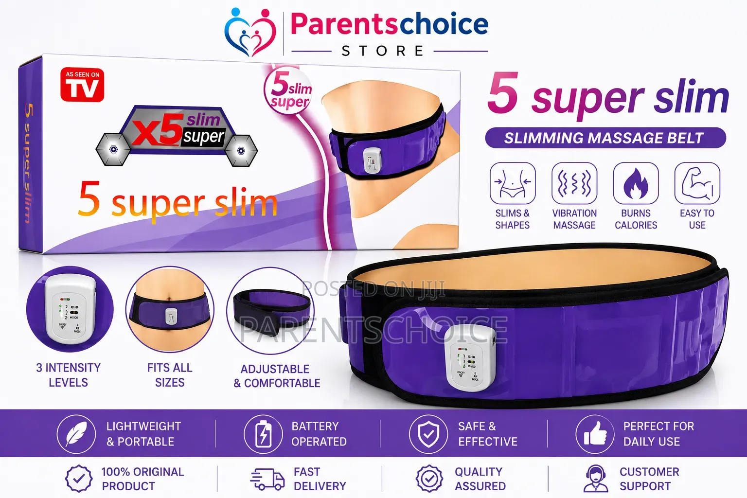 X5 Super Slimming Belt - Shape Massager / Waist Trimmer