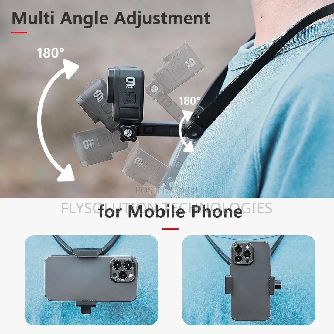 Hand Free Adjustable Phone Neck Holder