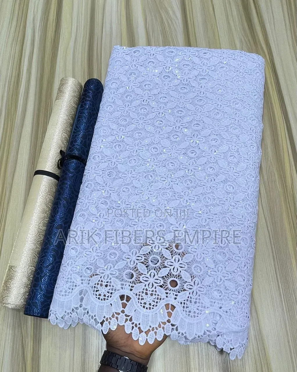 All White Cord Lace