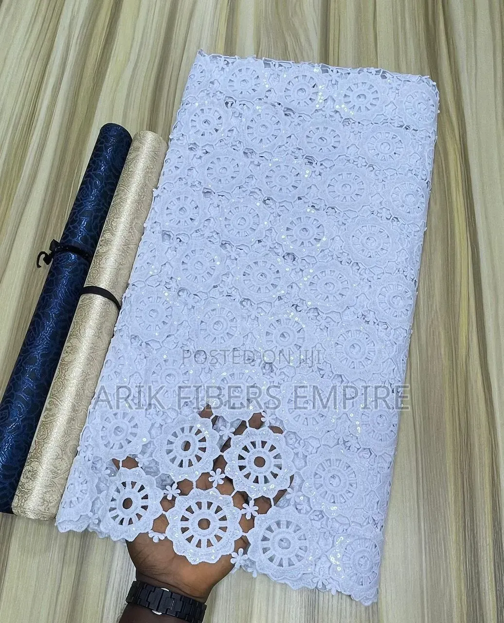 All White Cord Lace