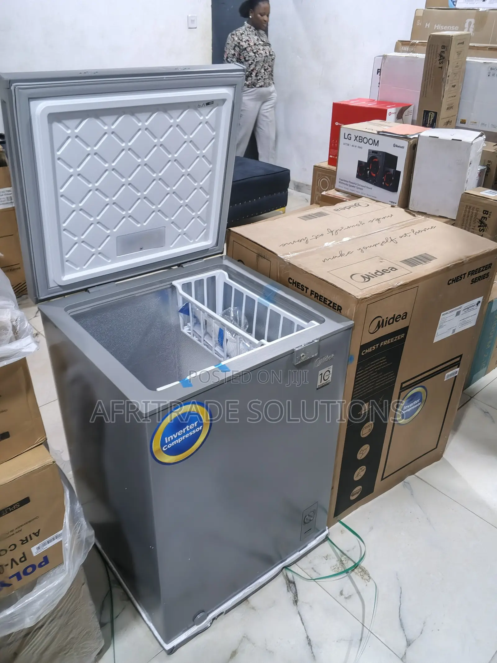 Midea 143l High-Efficiency Inverter Deep Freezer