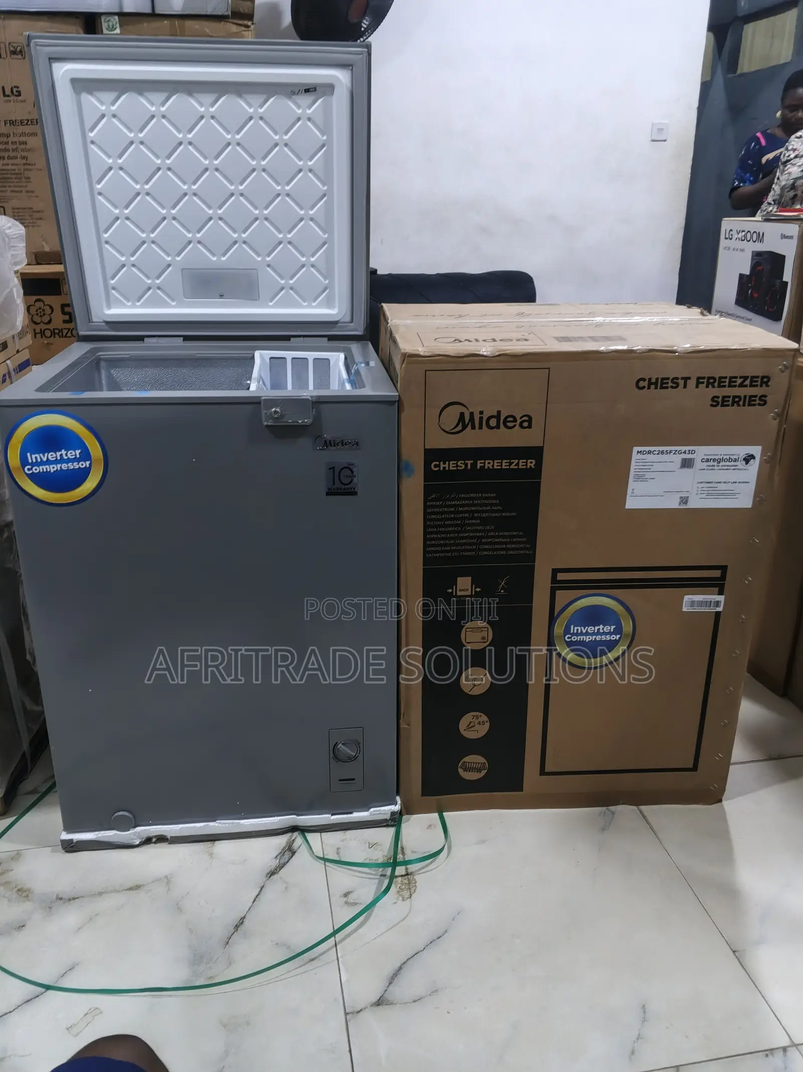 Midea 143l Inverter Chest Freezer for Home and Commercial Use