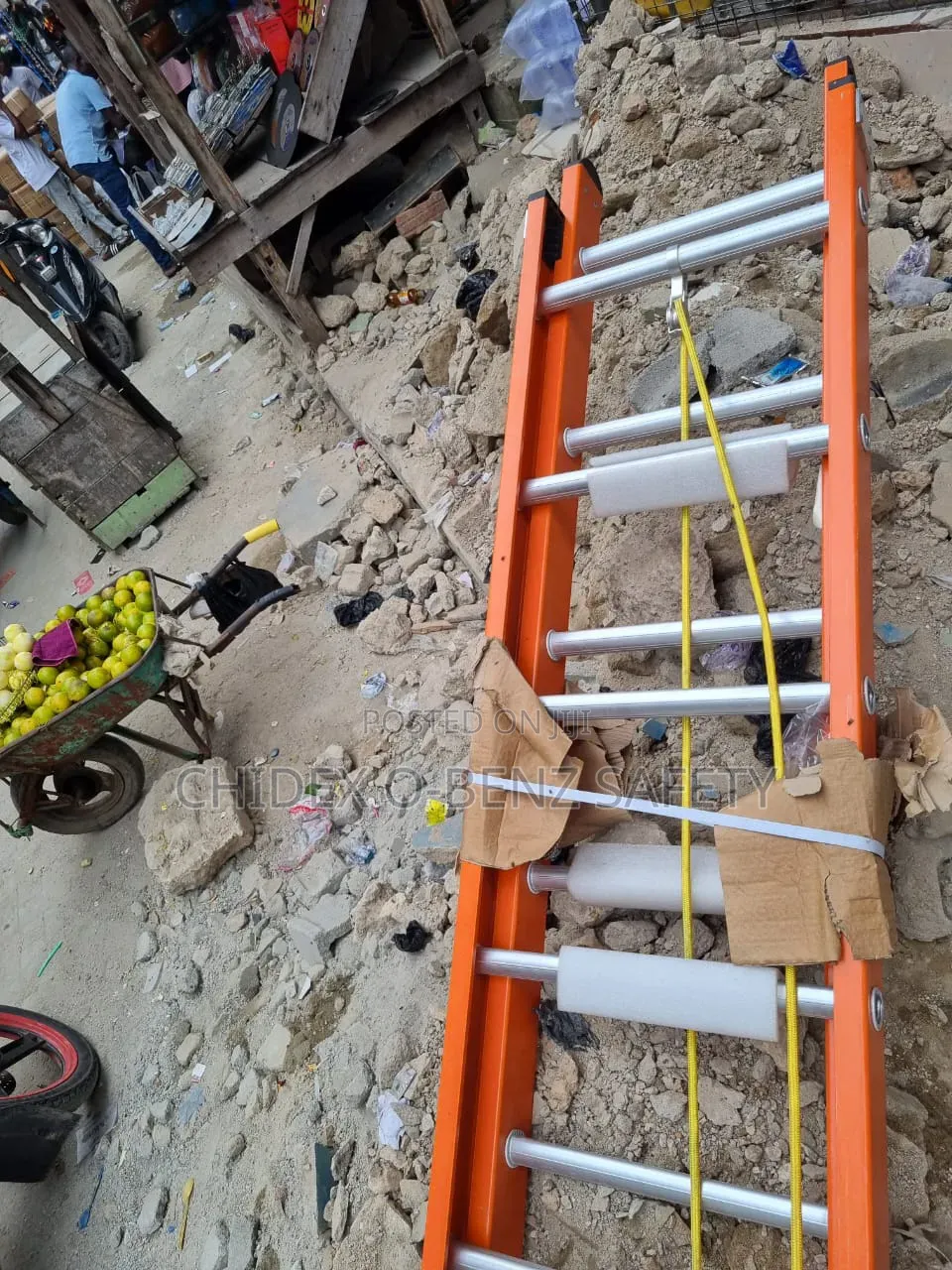 12x2 Fiberglass Extension Ladder