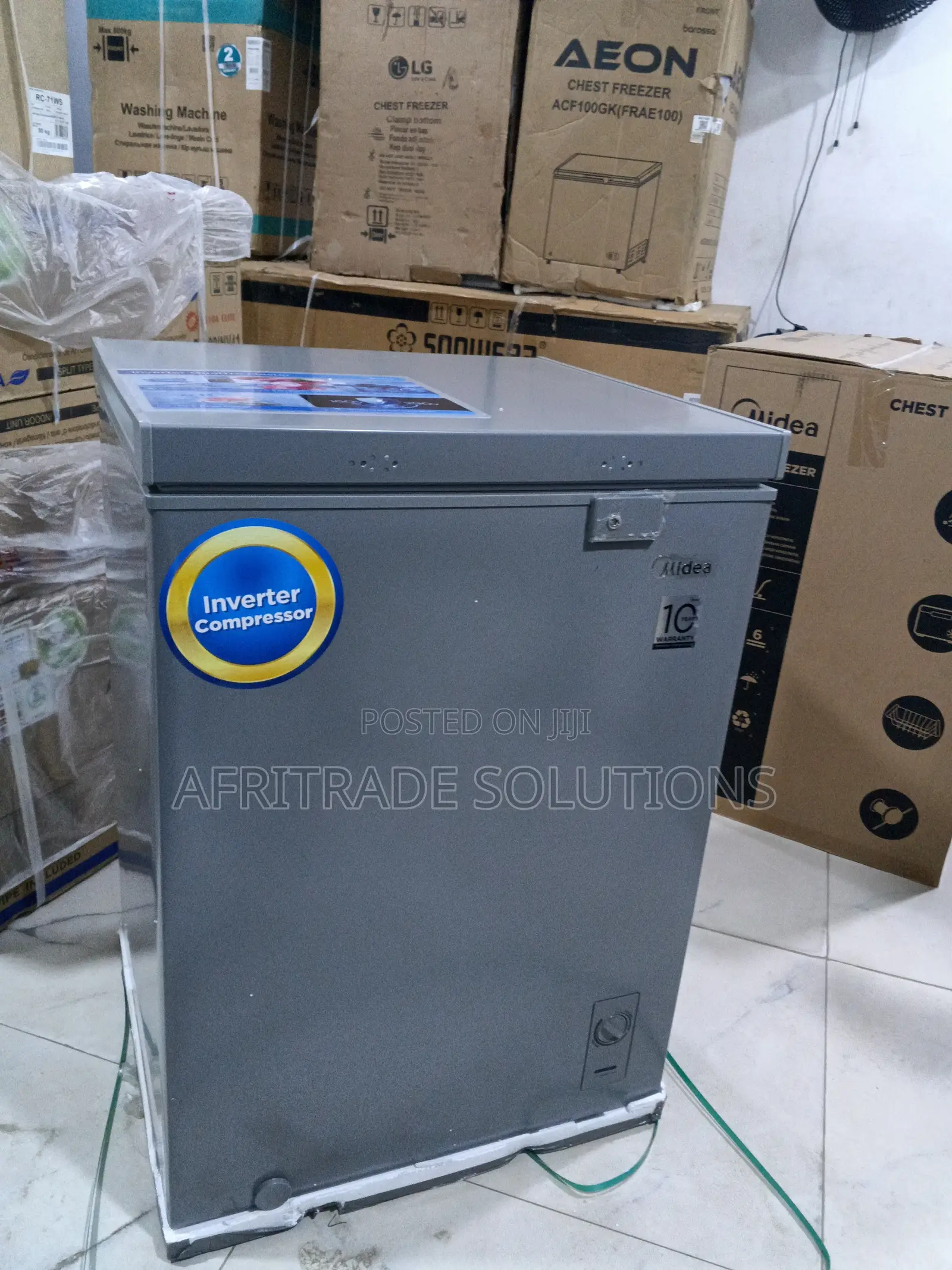 Midea Inverter Quattro Mdrc265fzg43d 143l Inverter Chest Freezer