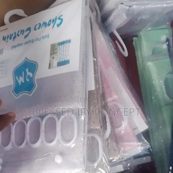 Shower Curtains, Available in Different Colors