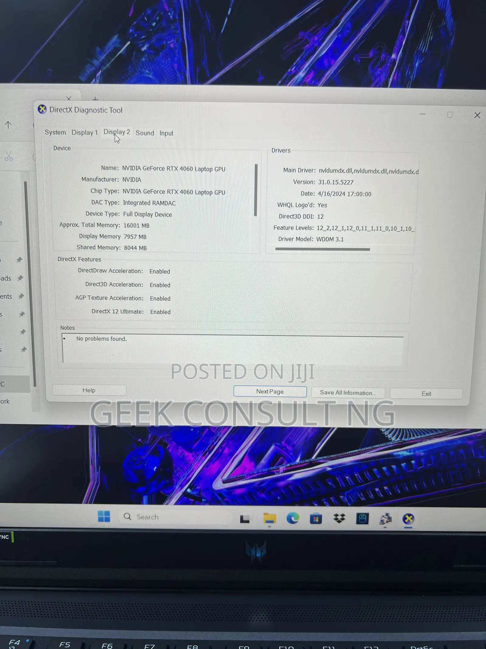 Laptop Acer Predator Helios Neo 16 16GB Intel Core i9 SSD 1T