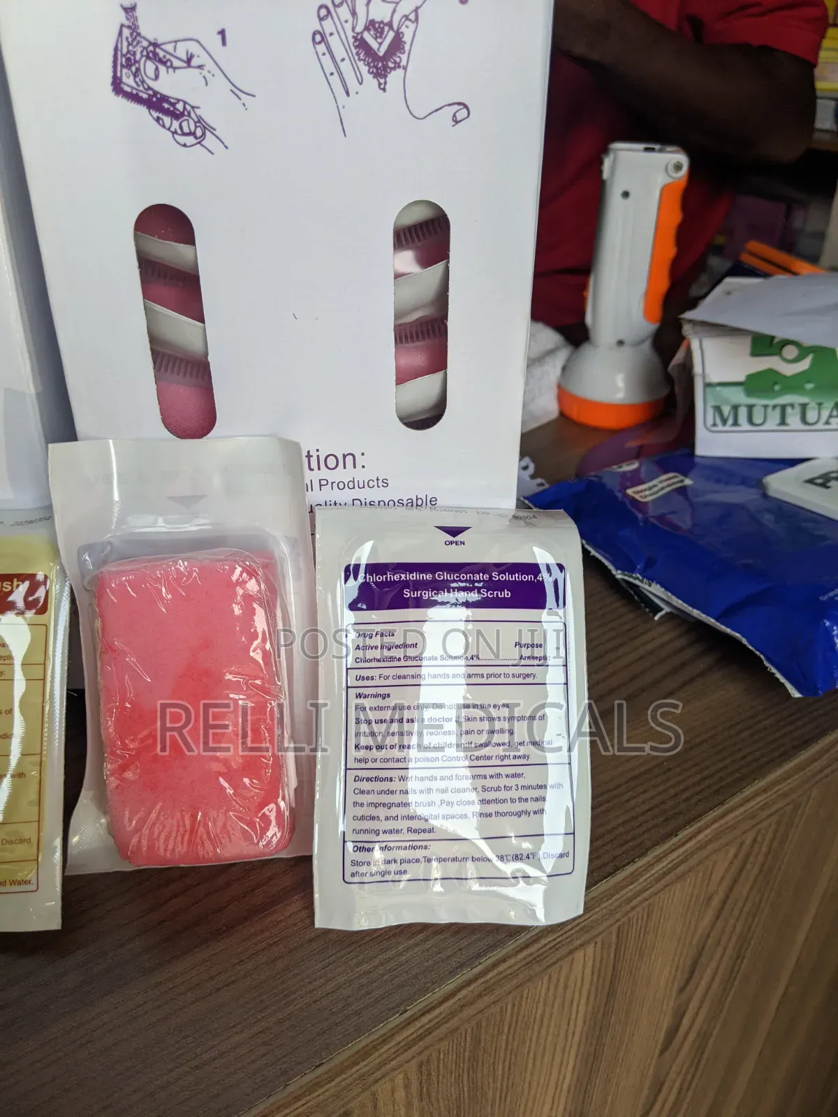 Surgical Scrub Brush Iodine/Chlorhexidine