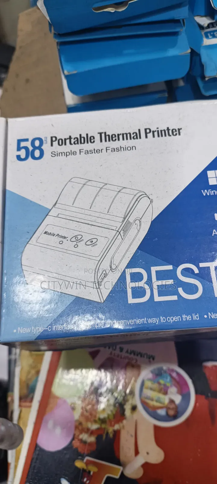 A 58mm Mini Thermal Printer With a 1500 Mah Battery