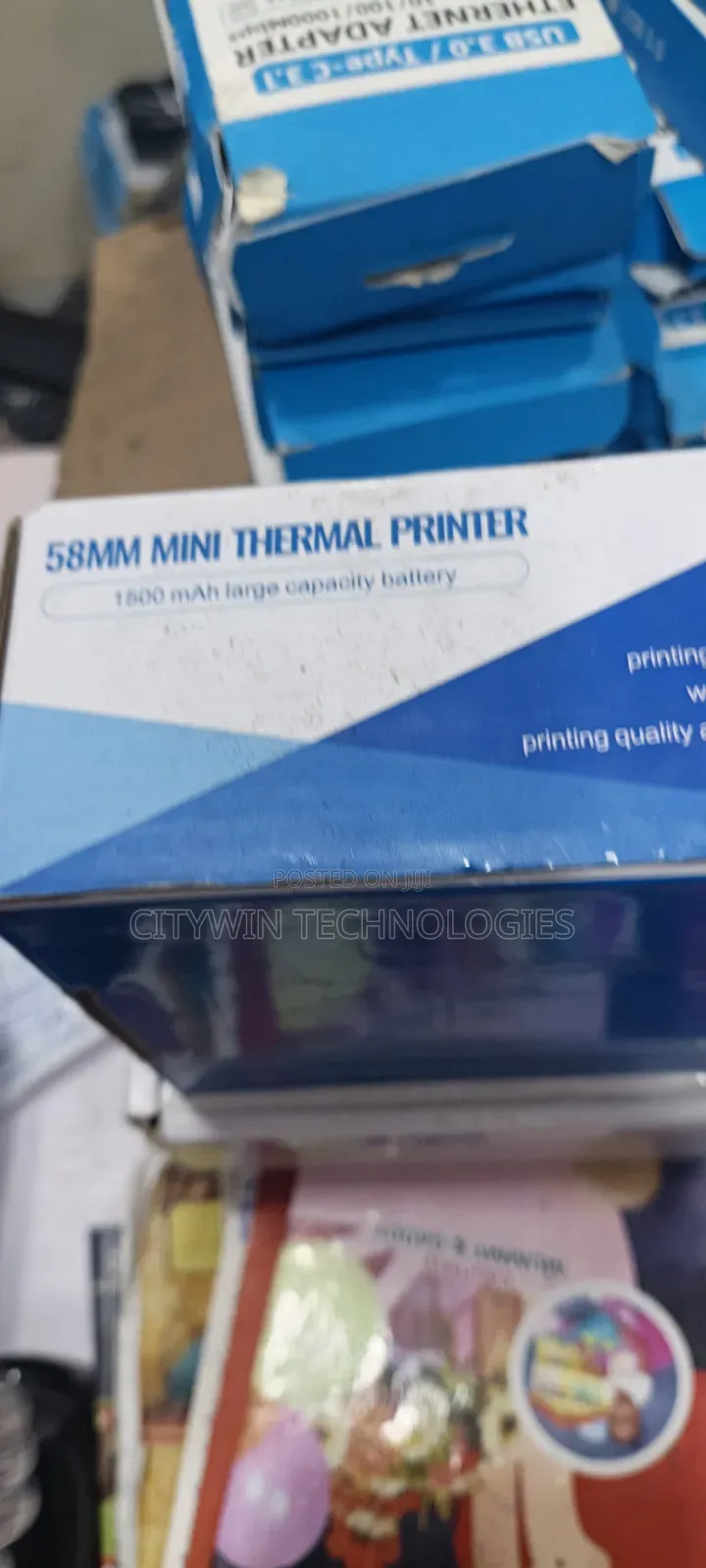 A 58mm Mini Thermal Printer With a 1500 Mah Battery
