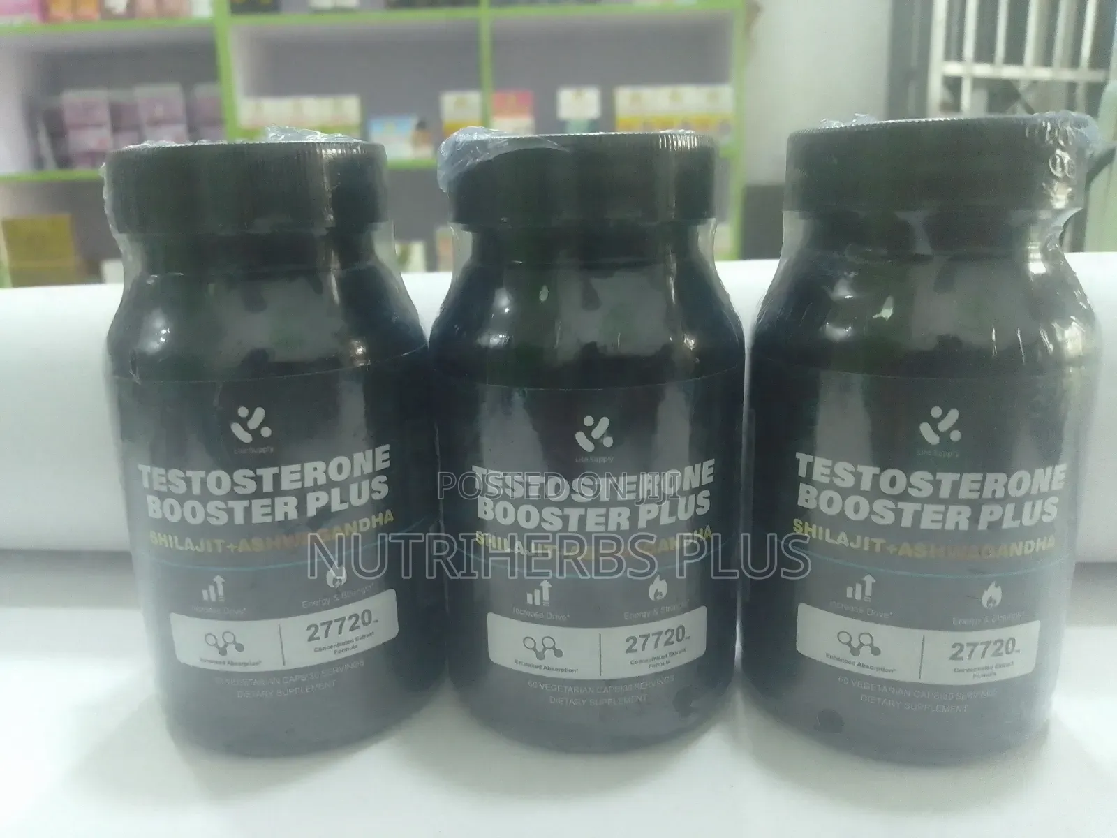 Lite Supply Testosterone Booster Plus Capsules: Libido Booster -3packs
