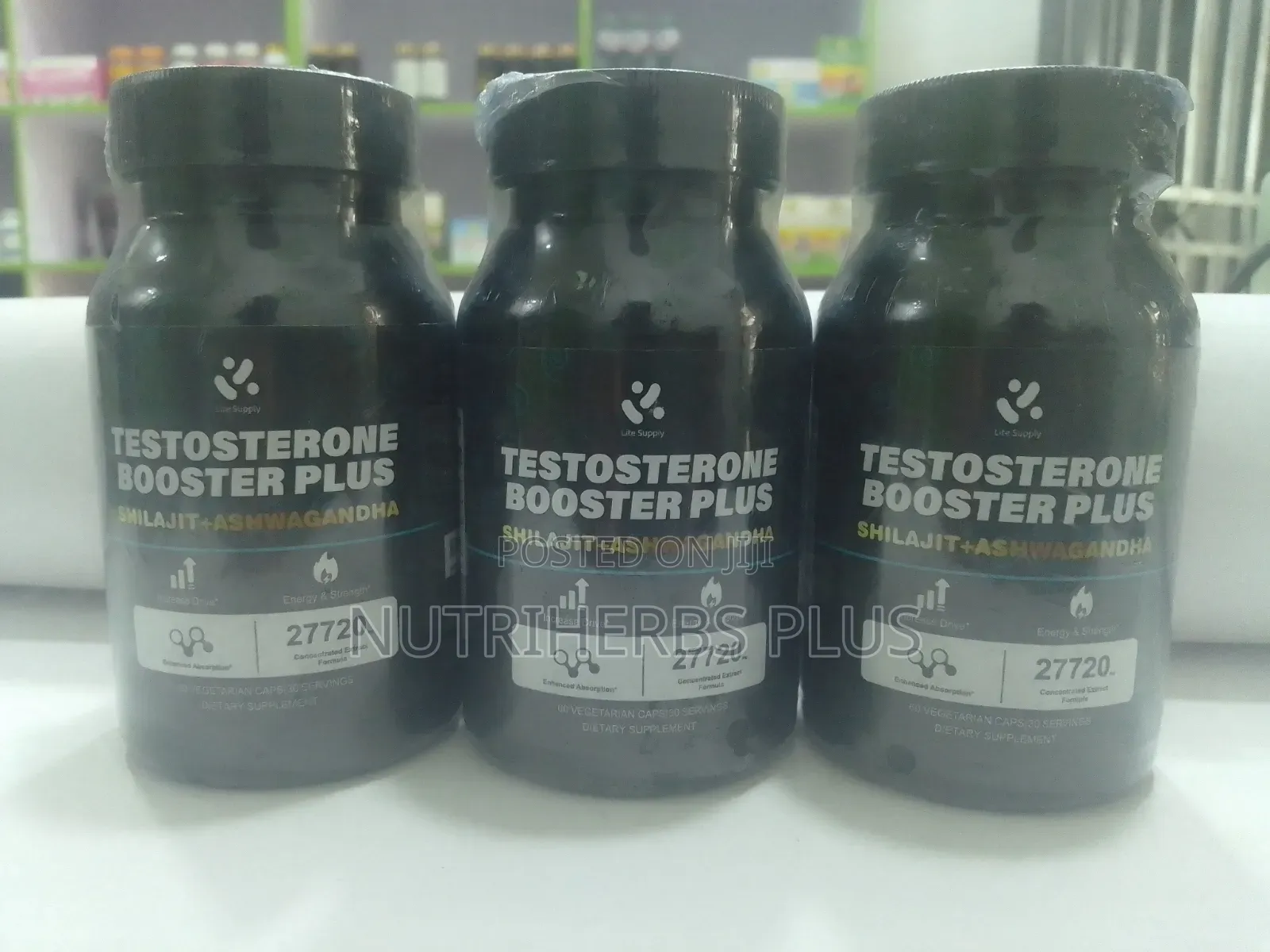 Lite Supply Testosterone Booster Plus Capsules: Libido Booster -3packs