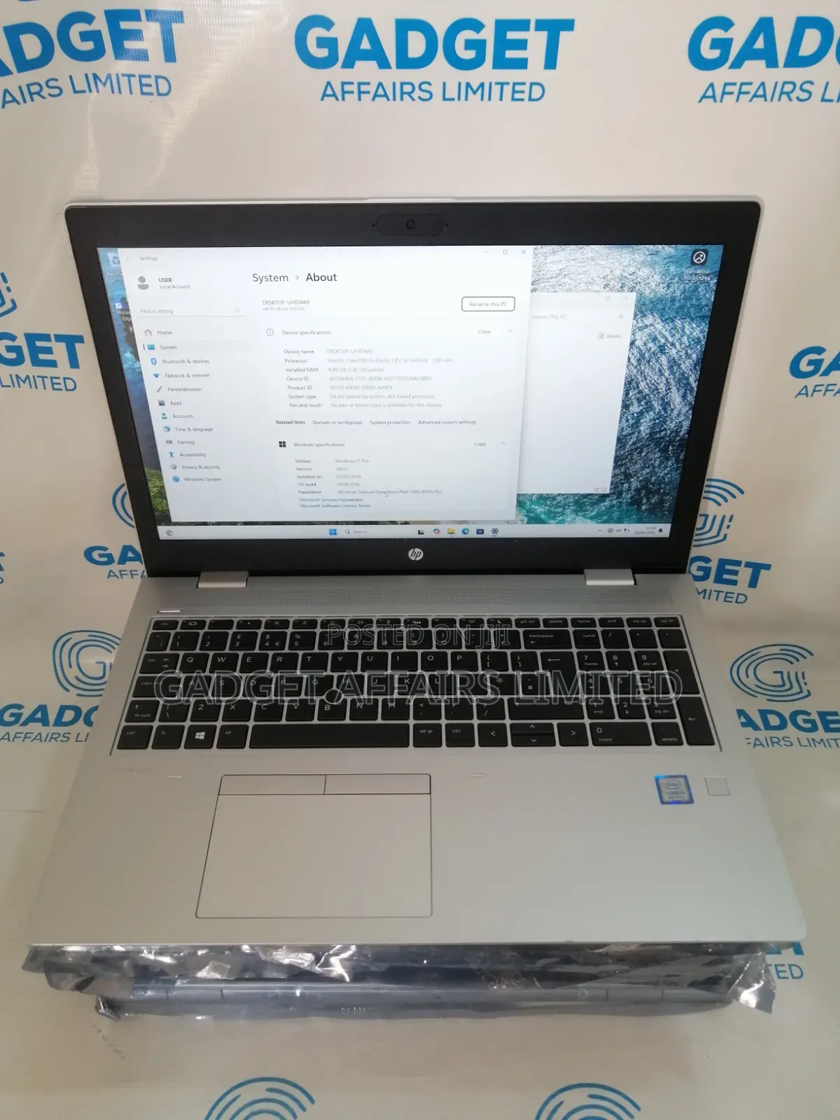 Laptop HP ProBook 650 G5 8GB Intel Core i5 SSD 256GB
