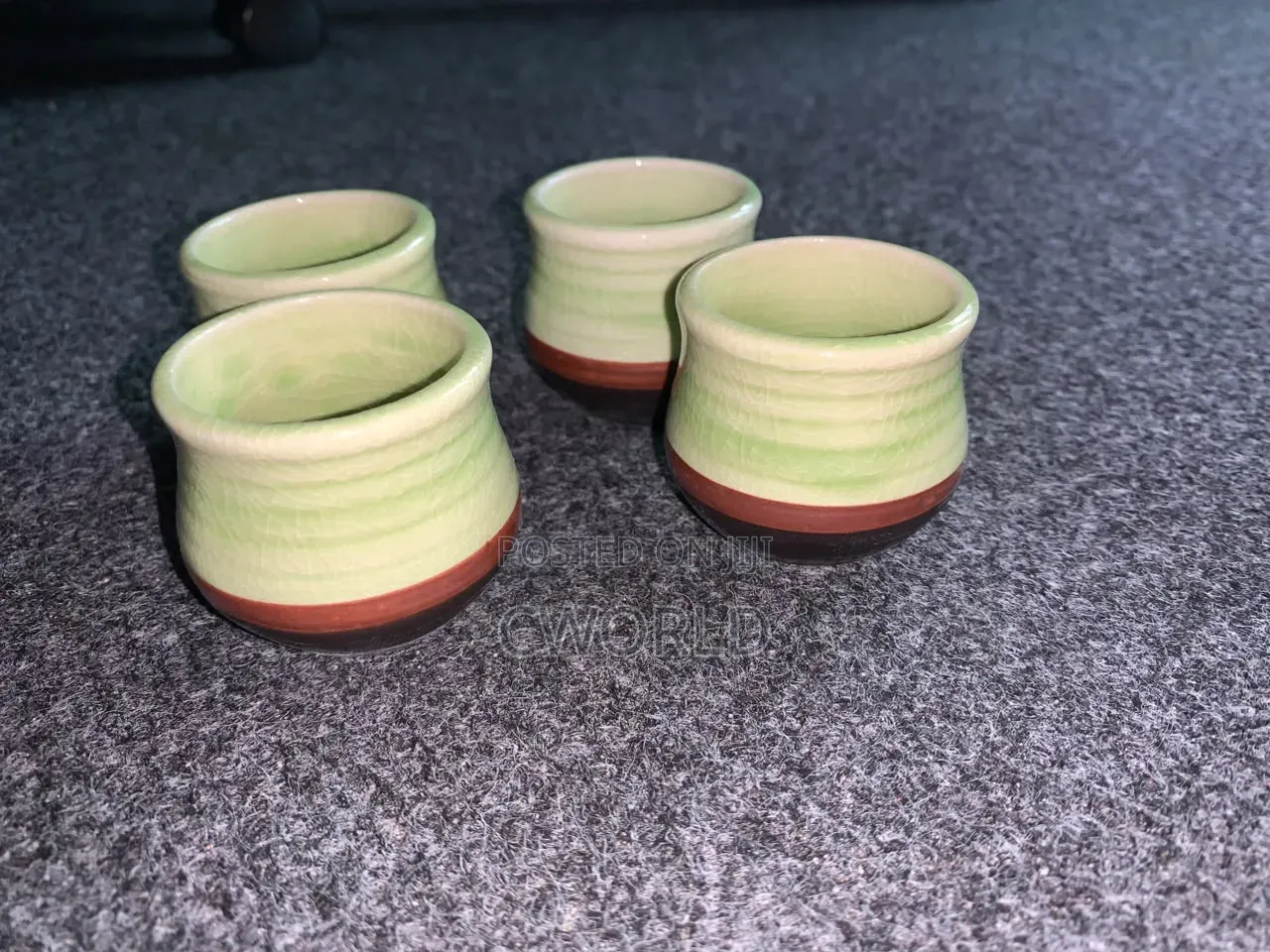 Mini Ceramic Succulent Planter Pot – Sage Green Terracotta