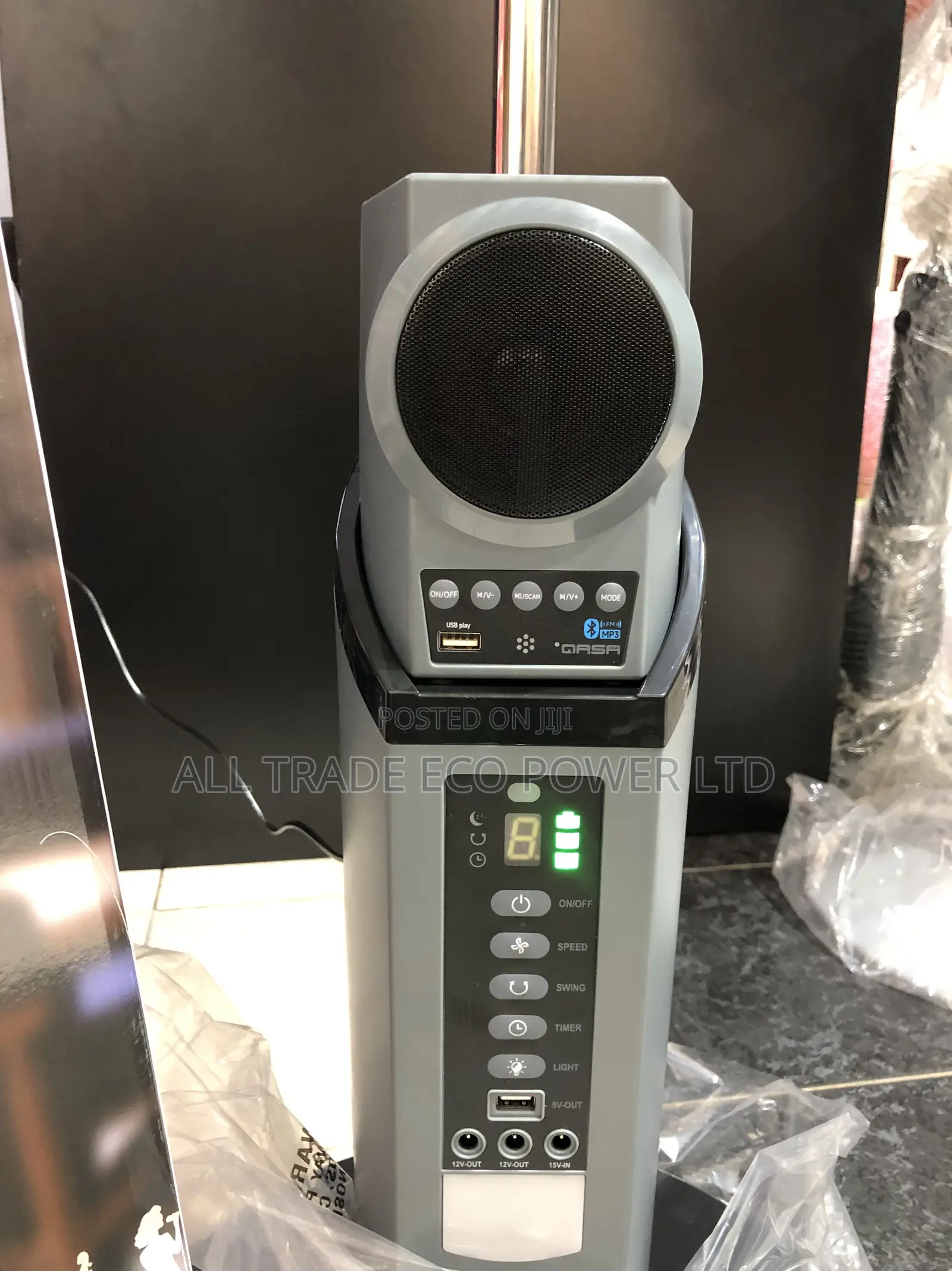 Qasa 18inch +Bluetooth Speaker + Remote Control